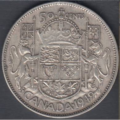 1949 - F/VF - Canada 50 Cents