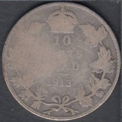 1913 - Broad Leaves - Good - Canada 10 Cents