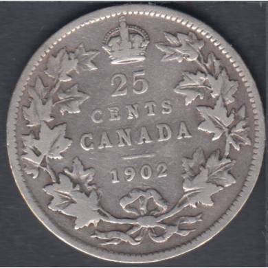 1902 - Good - Canada 25 Cents