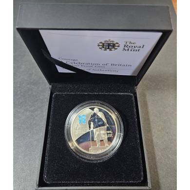 2010 - 5 Pounds in Silver -  Winston Churchill - Proof - Great Britain