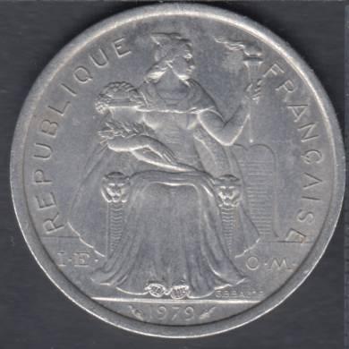 1979 - 2 Francs - French Polynesia - France