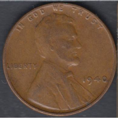 1940 - VF - Lincoln Small Cent USA