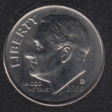 2000 D - Roosevelt - B.Unc - 10 Cents