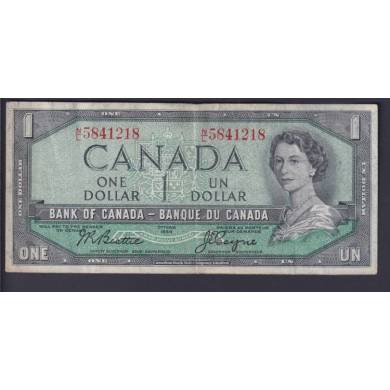 1954 $ 1 Dollar - VF - Beattie Coyne - Prfixe N/L