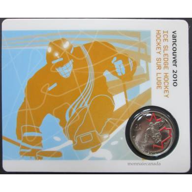 2010 - 25 cents - Vancouver - Ice Sledge Hockey Circulation Sport Cards