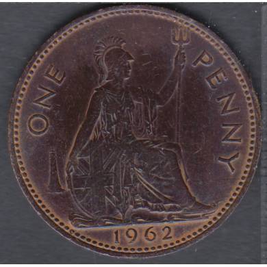1962 - 1 Penny - Nettoyé - Grande Bretagne