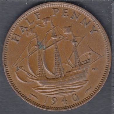 1940 - Half Penny - Great Britain