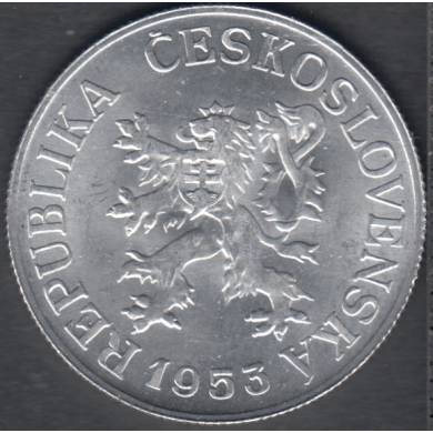 1953 - 25 Haleru- B. Unc - Czechoslovakia