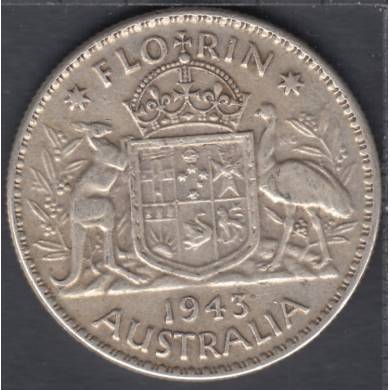 1943 - 1 Florin - Endommage - Australie
