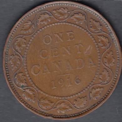 1916 - Fine - Canada Large Cent