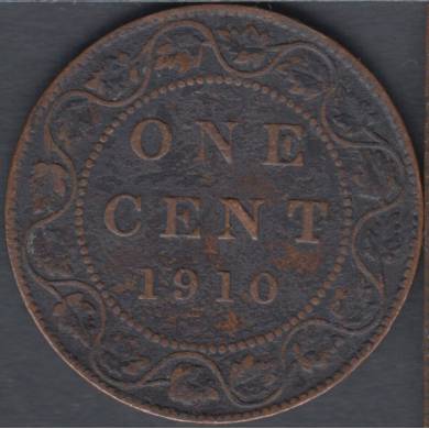 1910 - F/VF - Canada Large Cent
