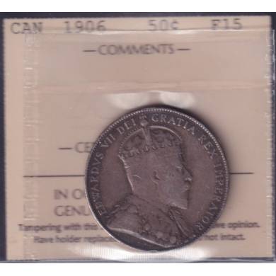 1906 - F 15 - ICCS - Canada 50 Cents