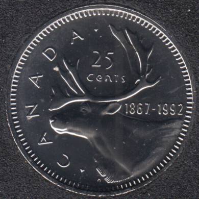 1992 - 1867 - NBU - Canada 25 Cents