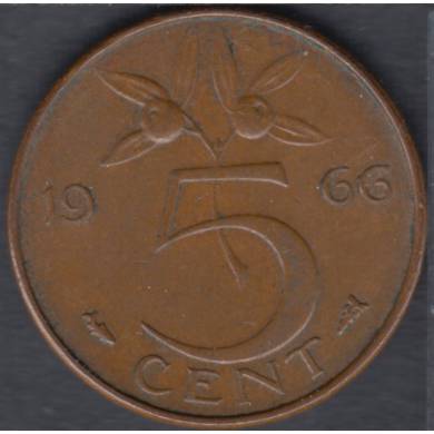 1966 - 5 Cents - Pays Bas