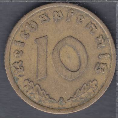 1939 A - 10 Reichspfennig - Germany