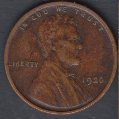 1920 - VF - Lincoln Small Cent USA