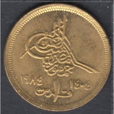 AH 1404 - 1984 - 1 Piastre - B. Unc - Egypte