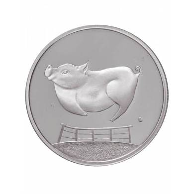 2002 Canada 50 Cents Sterling Silver - The Pig that wouldn't get over the stile - Legends & Folklore