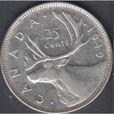 1940 - VF/EF - Canada 25 Cents