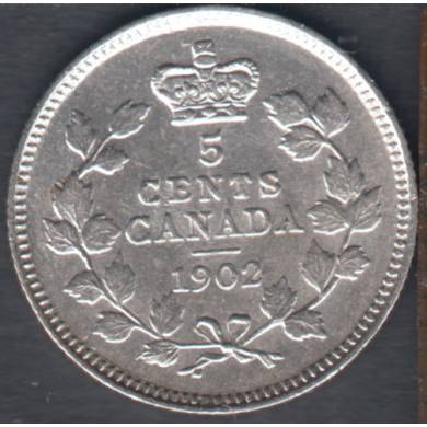 1902 - VF/EF - Canada 5 Cents