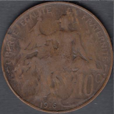 1916 - 10 Centimes - France