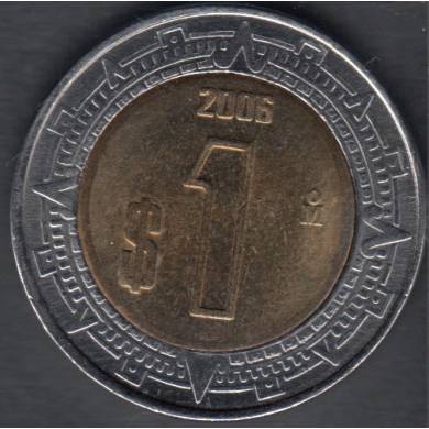 2006 Mo - 1 Peso - B. Unc - Mexico