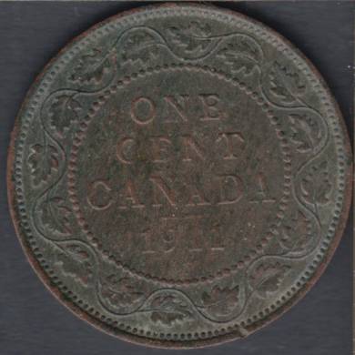 1911 - VF - Damaged - Canada Large Cent
