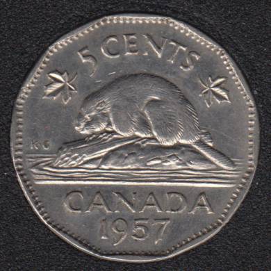 1957 - Canada 5 Cents