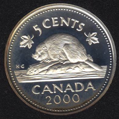 2000 - Proof - Argent - Canada 5 Cents