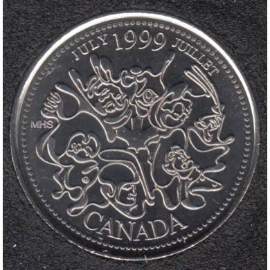 1999 - #7 B.Unc - July - Canada 25 Cents
