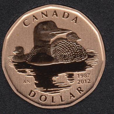 2012 - Specimen - 25th Anniversairy of Loon - Canada Dollar