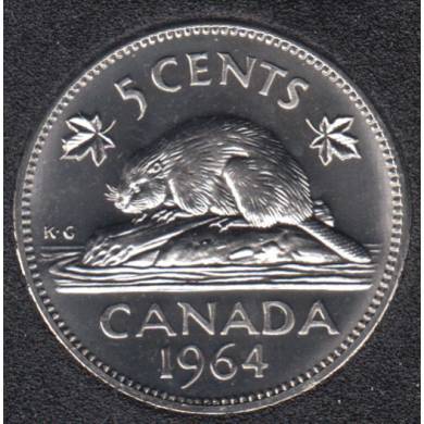 1964 - Proof Like - Canada 5 Cents