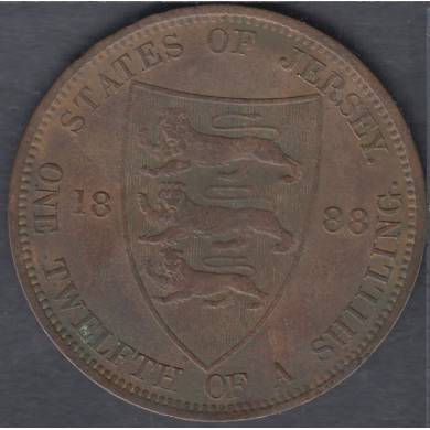 1888 - 1/12 de Shilling - Jersey