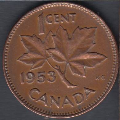 1953 - SF - VF - Hanging 3 - Canada Cent
