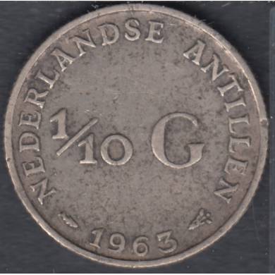 1963 - 1/10 Gulden - Netherlands Antilles