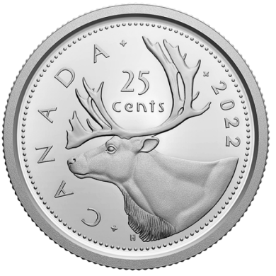2022 - Proof - Fine Silver - Canada 25 Cents