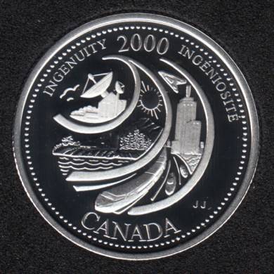 2000 - #2 Proof - Silver - Ingenuity - Canada 25 Cents