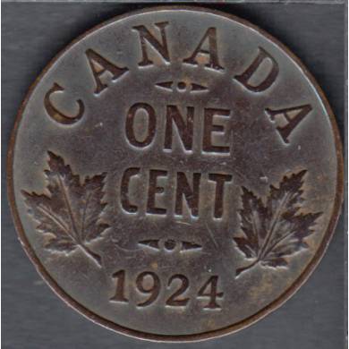 1924 - VF - Cleaned - Canada Cent