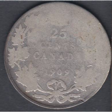 1909 - A/G - Canada 25 Cents