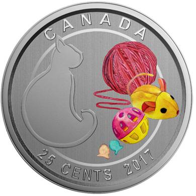 2017 - Love My Cat - Canada 25 cents