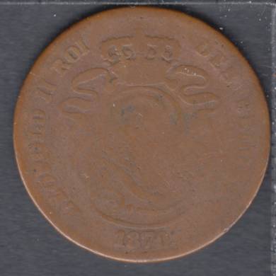 1870 - 2 centimes - Belgique