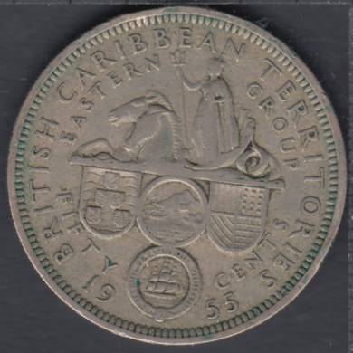1955 - 50 Cents - Territoires des Carabes orientales
