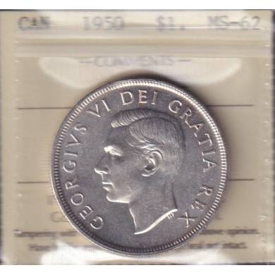 1950 - MS 62 - Arnprior - ICCS - Canada Dollar