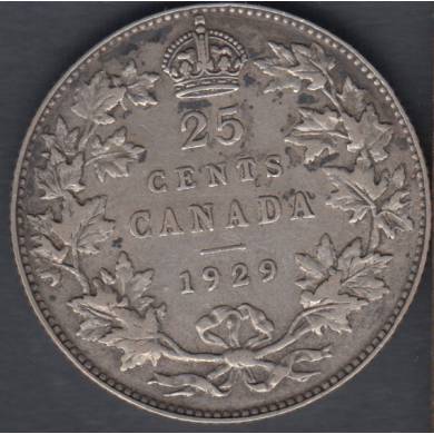 1929 - VF - Canada 25 Cents