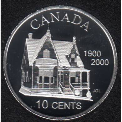 2000 - 1900 - Proof - Desjardins - Argent - Canada 10 Cents