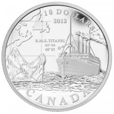 2012 - $10 -  R.M.S. Titanic - Fine Silver Coin