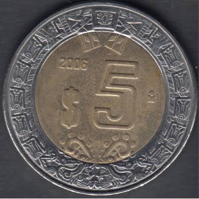 2006 Mo - 5 Pesos - Mexico