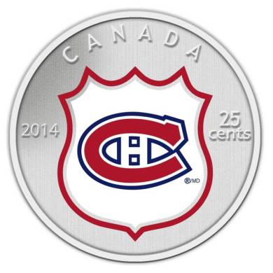 2014 - Montreal Canadiens - Canada 25 cents
