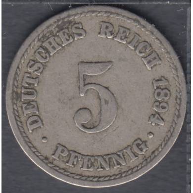 1894 A - 5 Pfennig - Germany