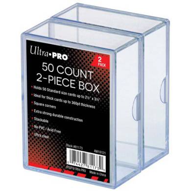 Boite Storage pour 50 Cartes - Paquet de 2 - Ultra PRO
